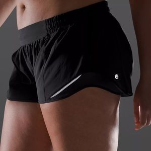 Lululemon Black Shorts Hotty Hot Low Rise 2.5"